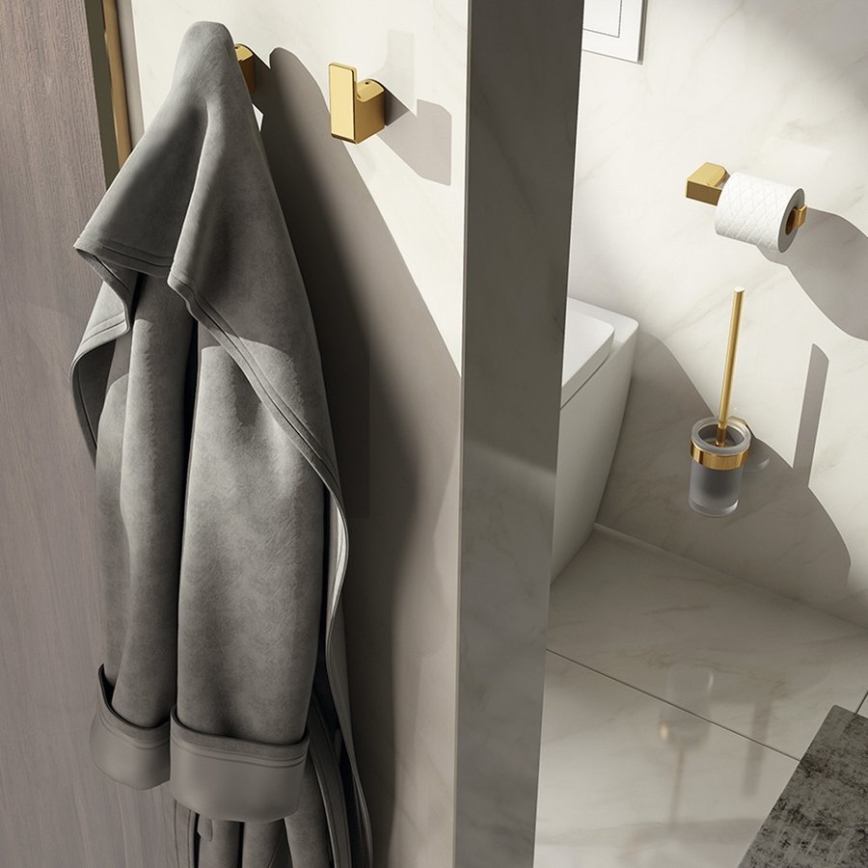 Gedy - Toiletpapirholder PIRENEI mat guld