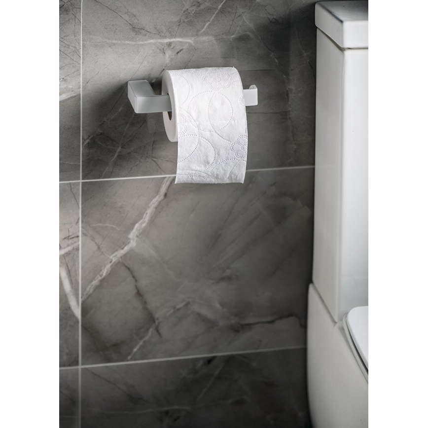 Gedy - Toiletrulleholder PIRENEI mat hvid