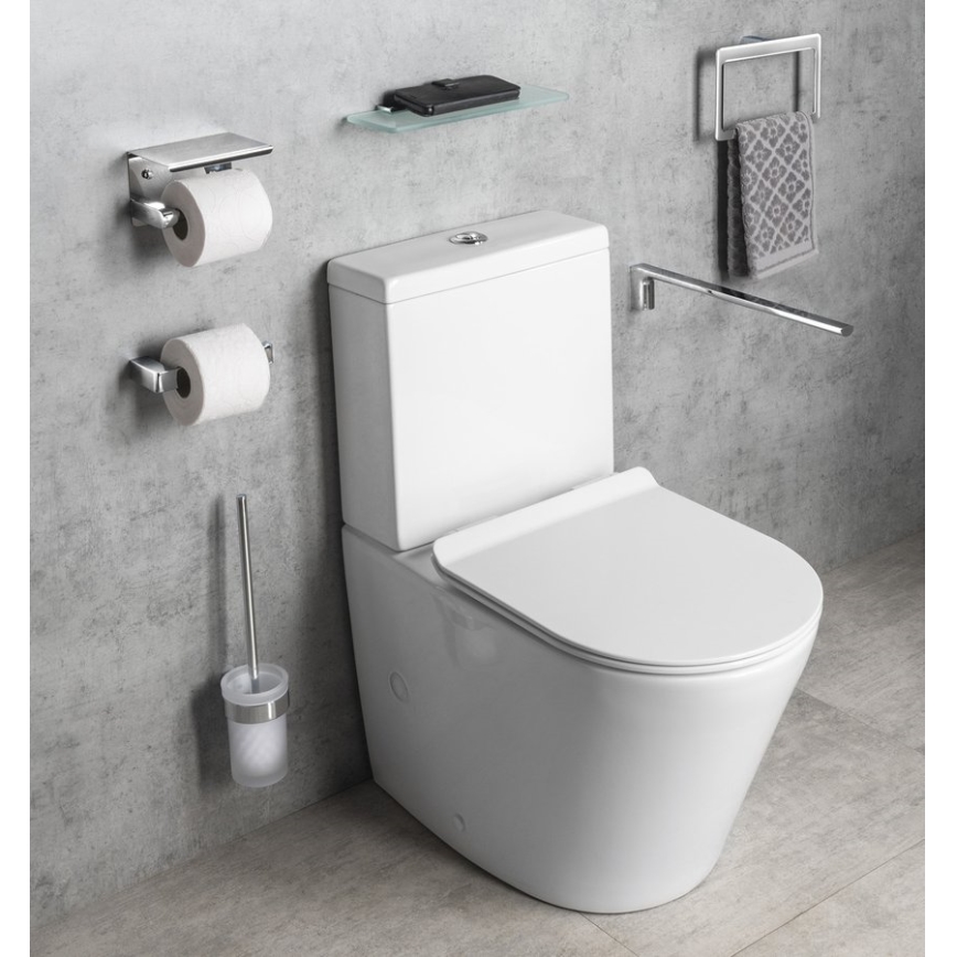 Gedy - Toiletrulleholder PIRENEI skinnende krom