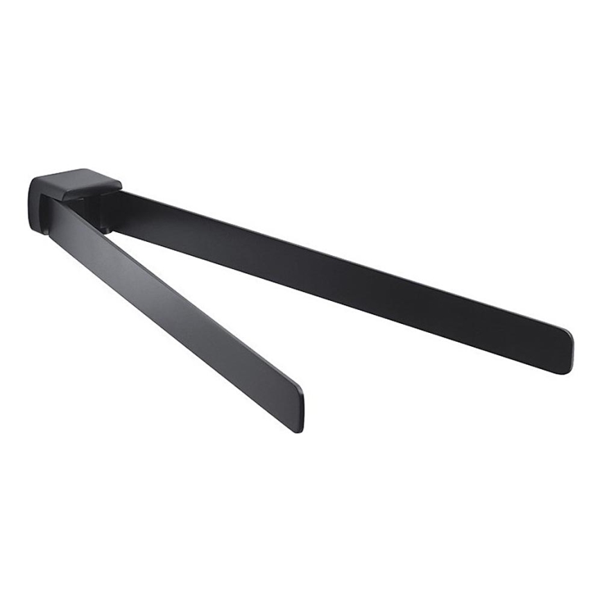 Gedy - Væg drejeligt håndklæde holder PIRENEI 36 cm mat sort