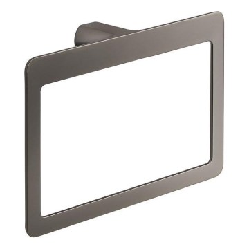 Gedy - Væghængt håndklædeholder PIRENEI 15x23 cm metallisk grå