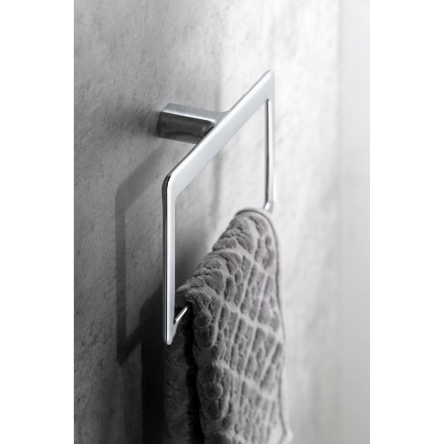Gedy - Vægmonteret håndklædeholder PIRENEI 15x23 cm i poleret krom
