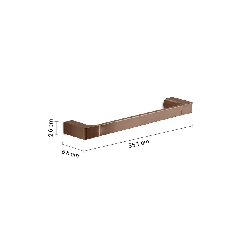 Gedy - Vægmonteret håndklædeholder PIRENEI 35 cm bronze
