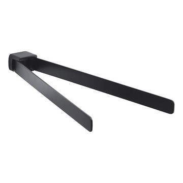 Gedy - Vægmonteret roterbar håndklædeholder PIRENEI 36 cm mat sort