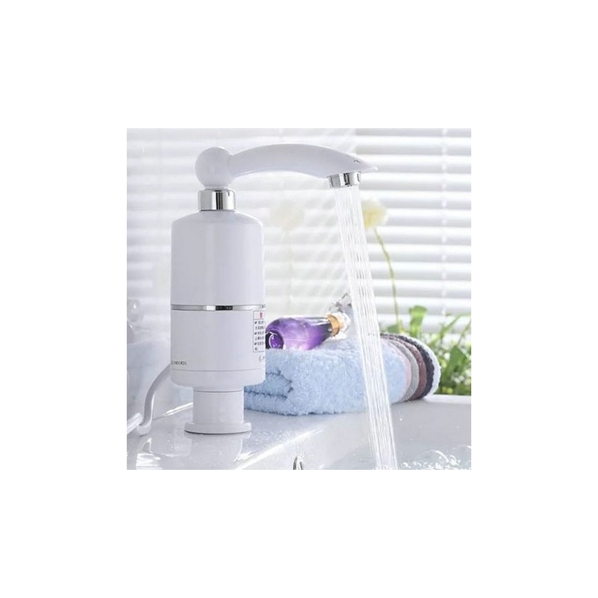Gennemstrømsvandvarmer 3000W/230V hvid