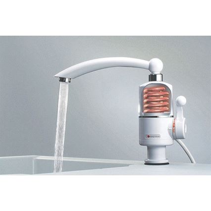 Gennemstrømsvandvarmer 3000W/230V hvid