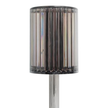 LED Genopladelig berøringsbetjent bordlampe SIMPLE LED/1W/5V 3000-6000K 2400 mAh røggrå