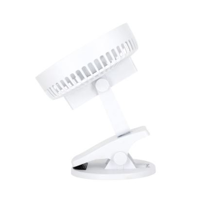 Genopladelig bord ventilator med klemme VIENTO 6W/5V 2000 mAh hvid
