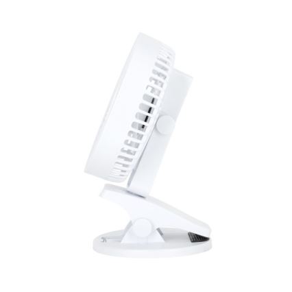 Genopladelig bord ventilator med klemme VIENTO 6W/5V 2000 mAh hvid