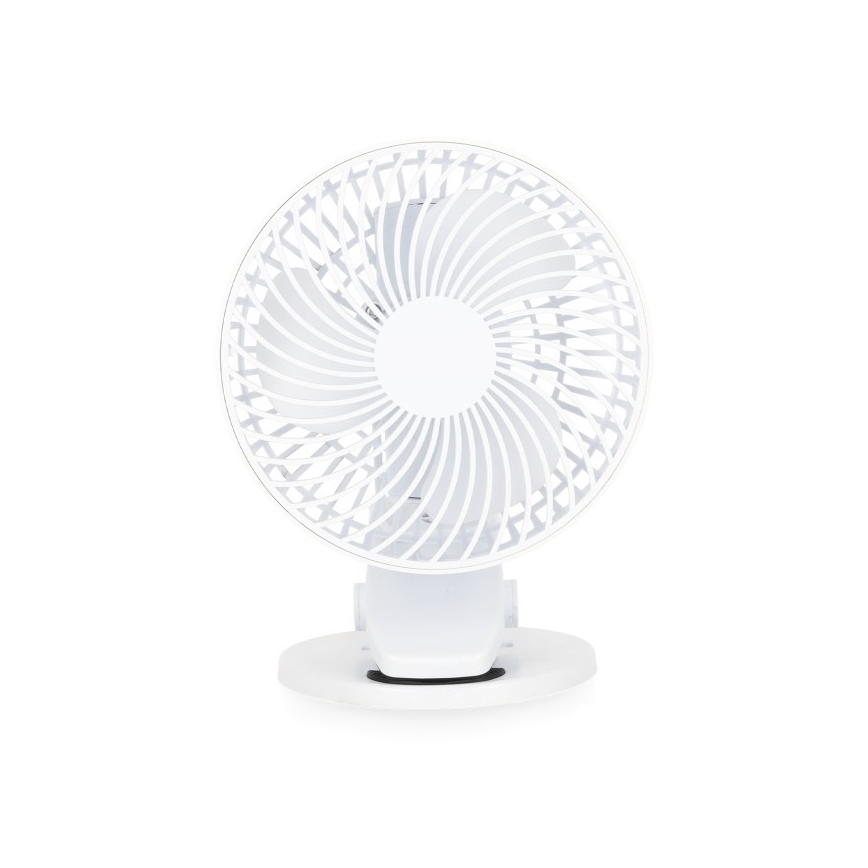 Genopladelig bord ventilator med klemme VIENTO 6W/5V 2000 mAh hvid