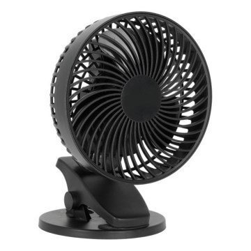 Genopladelig bord ventilator med klemme VIENTO 6W/5V 2000 mAh sort