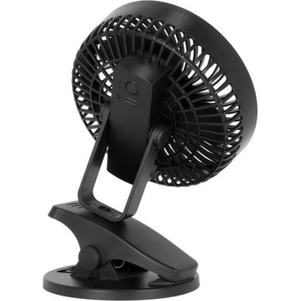 Genopladelig bord ventilator med klemme VIENTO 6W/5V 2000 mAh sort