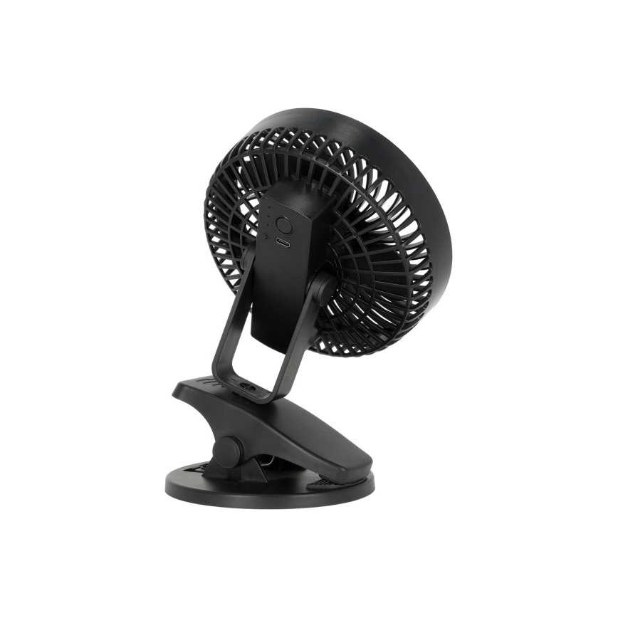 Genopladelig bord ventilator med klemme VIENTO 6W/5V 2000 mAh sort