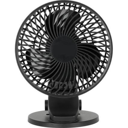 Genopladelig bord ventilator med klemme VIENTO 6W/5V 2000 mAh sort