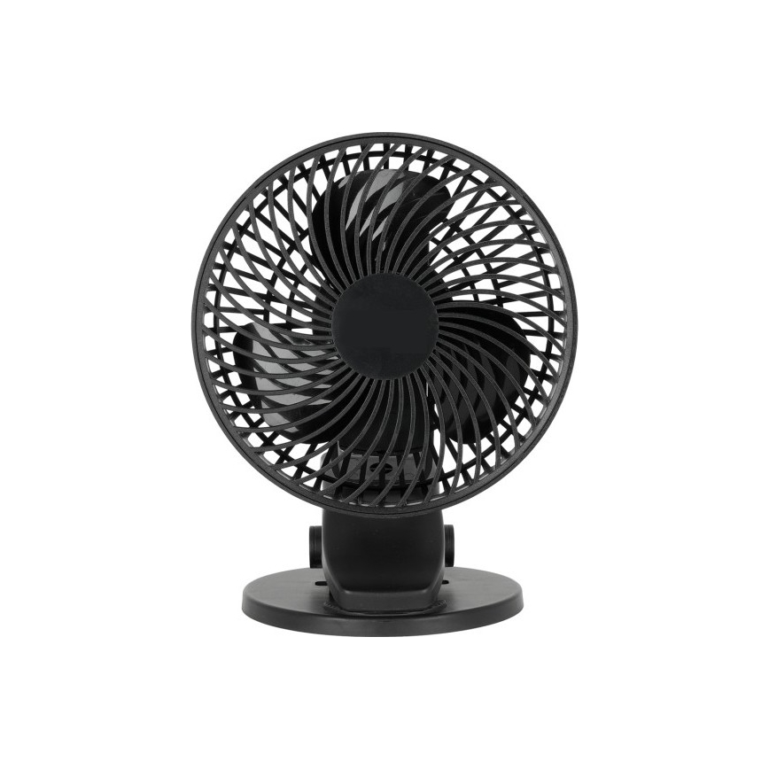 Genopladelig bord ventilator med klemme VIENTO 6W/5V 2000 mAh sort