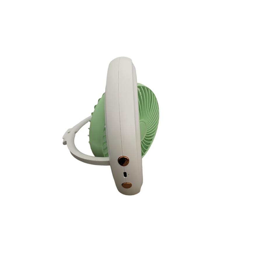 Genopladelig bordventilator 4W/5V 1200 mAh hvid