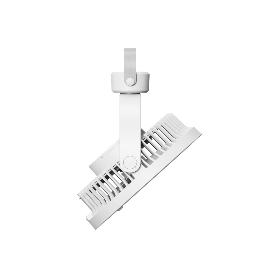 Genopladelig bordventilator med LED-belysning 8W/3,7V 2400 mAh hvid