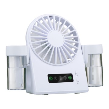 Genopladelig bordventilator med tågefunktion 3,7 V 1200 mAh