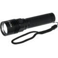 Genopladelig LED-aluminiumslommelygte LED/3W/2000 mAh IPX4 sort
