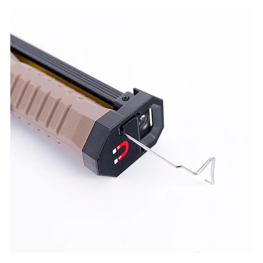 LED Dæmpbar genopladelig arbejds lommelygte med powerbank-funktion LED/4W/5V IPX4 600 skinnende 2000 mAh