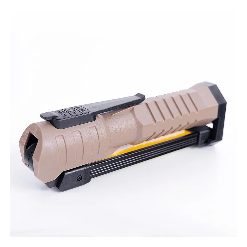 LED Dæmpbar genopladelig arbejds lommelygte med powerbank-funktion LED/4W/5V IPX4 600 skinnende 2000 mAh
