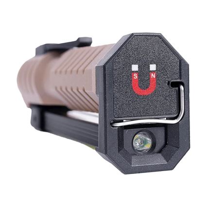 LED Dæmpbar genopladelig arbejds lommelygte med powerbank-funktion LED/4W/5V IPX4 600 skinnende 2000 mAh