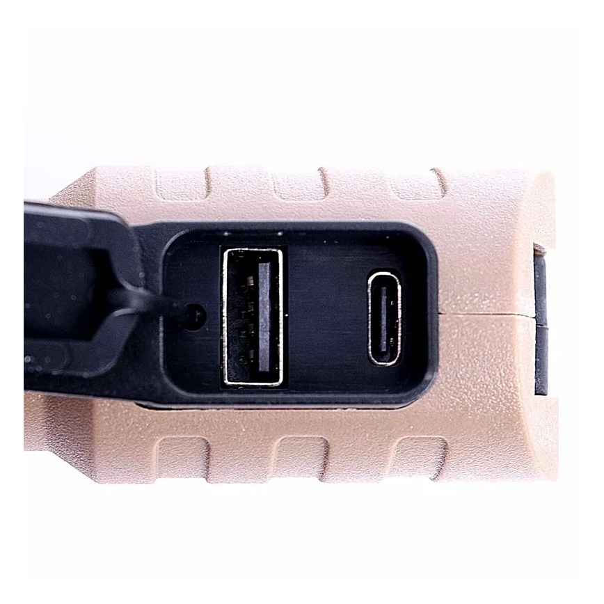 LED Dæmpbar genopladelig arbejds lommelygte med powerbank-funktion LED/4W/5V IPX4 600 skinnende 2000 mAh