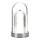 Genopladelig LED bordlampe m. touch-funktion dæmpbar LED/1W/5V 3000-6000K 1800 mAh mat krom