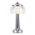 Genopladelig LED bordlampe m. touch-funktion dæmpbar LED/1W/5V 3000-6000K 1800 mAh skinnende krom