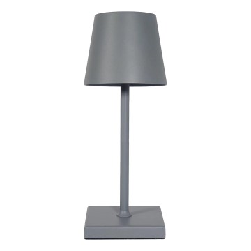 Genopladelig LED bordlampe m. touch-funktion dæmpbar LED/3,5W/5V 5200mAh grå