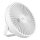 Genopladelig LED bordventilator med LED-lys LED/2W/5V USB 2400 mAh hvid
