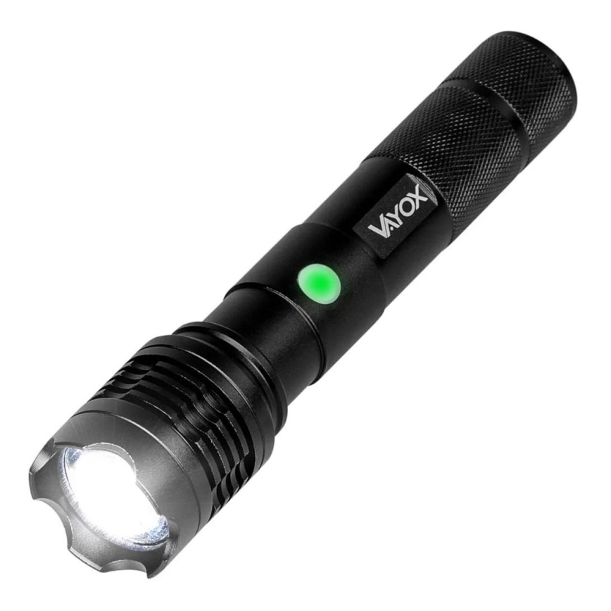 Genopladelig LED lommelygte LED/10W/5V IPX4 800 skinnende 1200 mAh