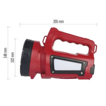 Genopladelig LED lommelygte LED/3,7V IP44 1000 lm 15000mAh