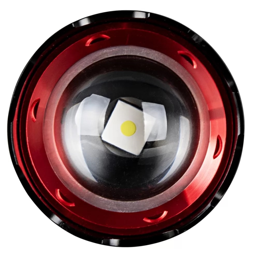 LED Genopladelig lommelygte m. powerbank dæmpbar funktion LED/30W/5V IPX5 1060 skinnende 5000 mAh