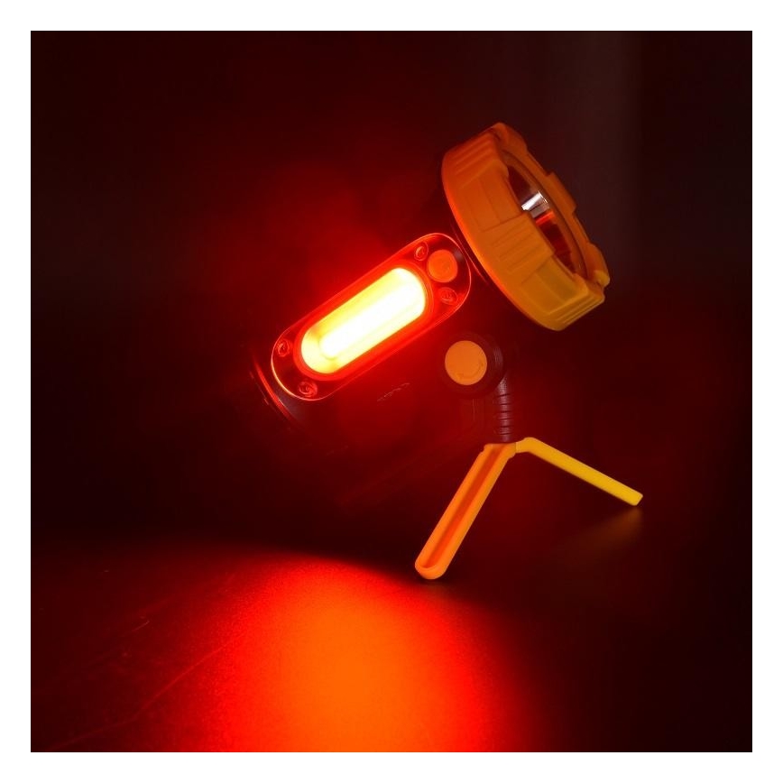 Genopladelig LED lommelygte LED/5W/4000 mAh + LED/3W