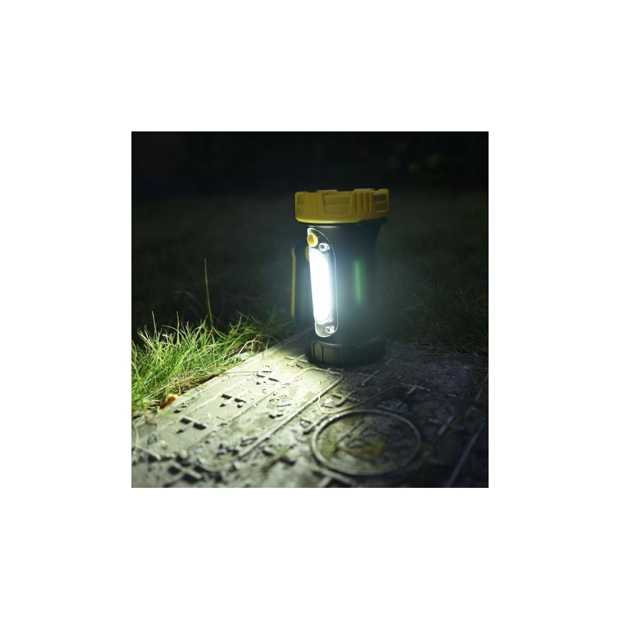 Genopladelig LED lommelygte LED/5W/4000 mAh + LED/3W