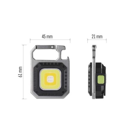 Genopladelig LED lommelygte LED/USB/3,7V 750 lm 500 mAh