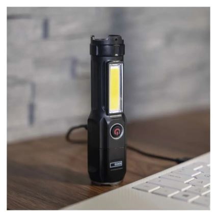 Genopladelig LED lommelygte LED/USB/3,7V IP44 150 lm 1200mAh