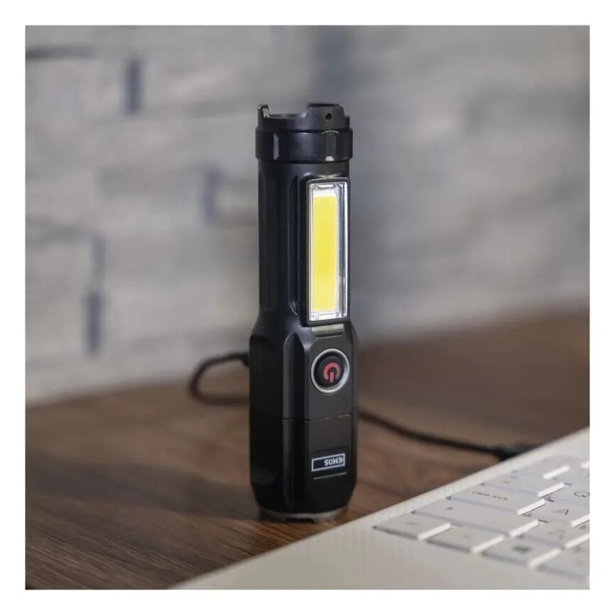 Genopladelig LED lommelygte LED/USB/3,7V IP44 150 lm 1200mAh