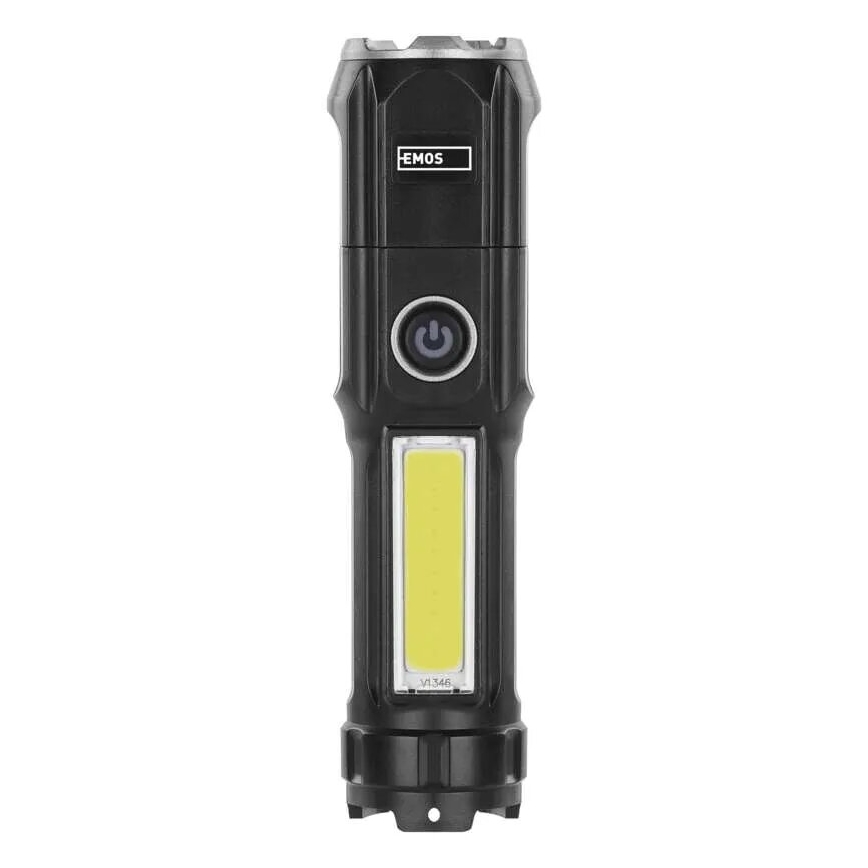 Genopladelig LED lommelygte LED/USB/3,7V IP44 150 lm 1200mAh
