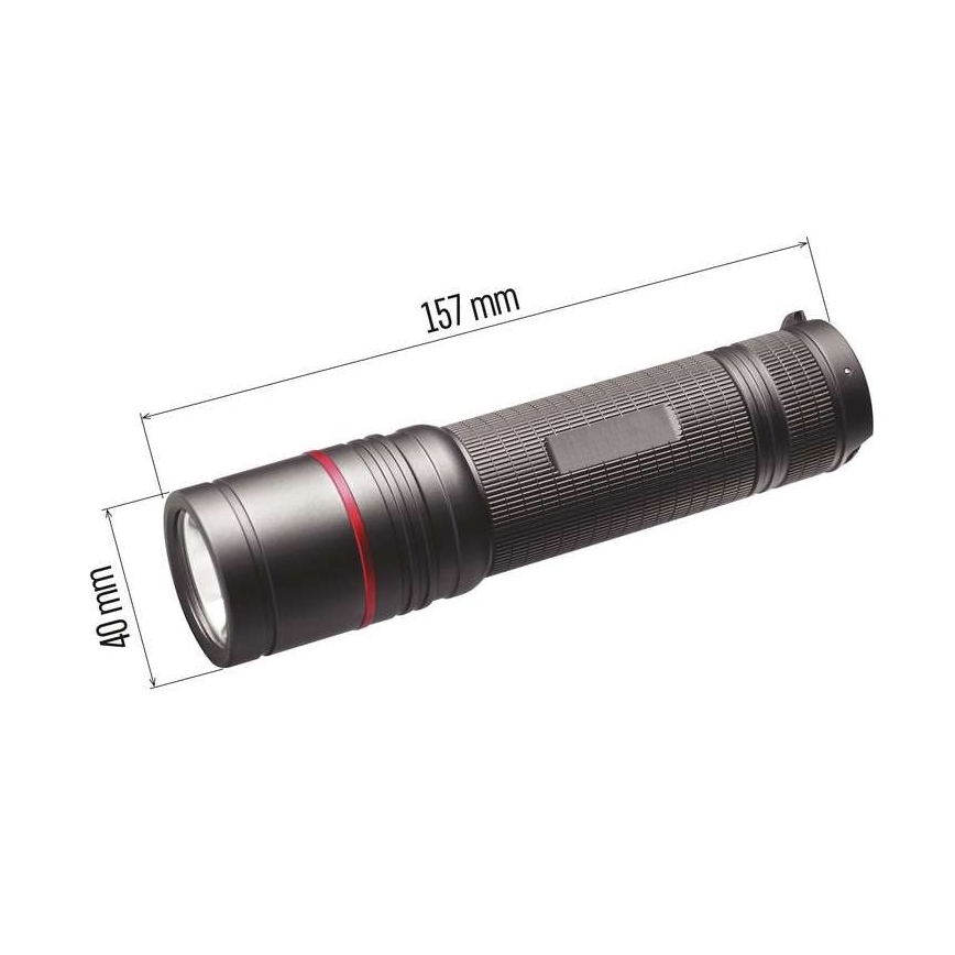 Genopladelig LED lommelygte LED/USB/3,7V IP65 1200 lm