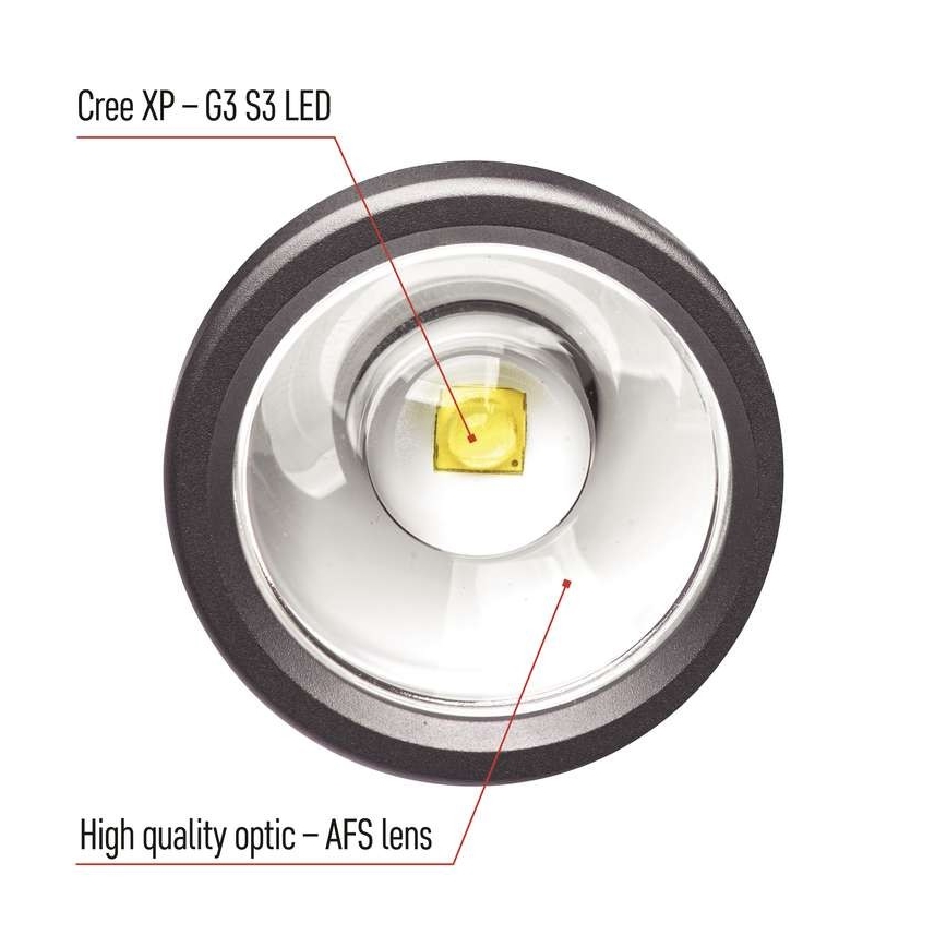 Genopladelig LED lommelygte LED/USB/3,7V IP65 600 lm