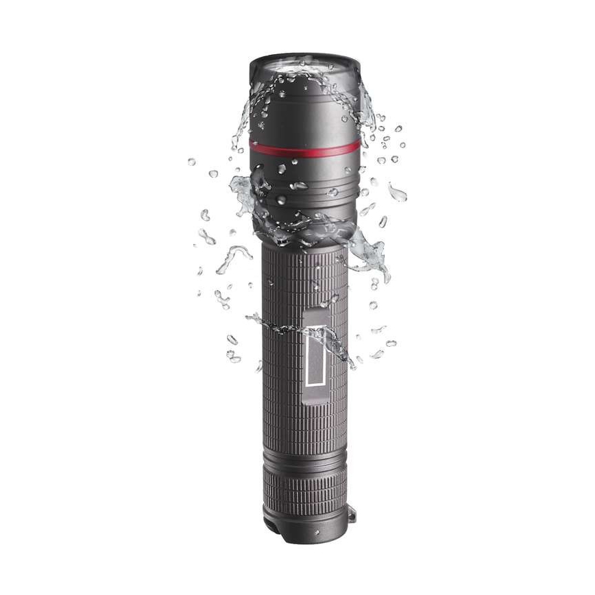 Genopladelig LED lommelygte LED/USB/3,7V IP65 600 lm