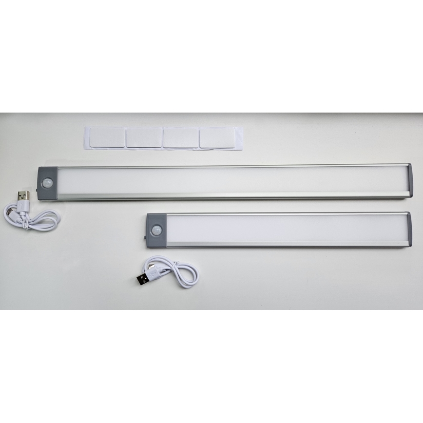 Genopladelig LED møbelbelysning med sensor LED/2,5W/5V USB 800 mAh 4200K 32,5 cm