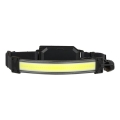 Genopladelig LED-pandelampe 2xLED/5V 180 lm 900 mAh sort