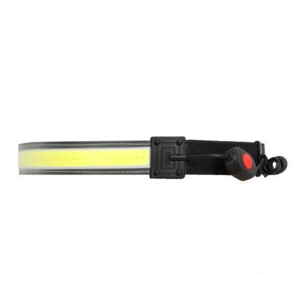 Genopladelig LED-pandelampe 2xLED/5V 180 lm 900 mAh sort