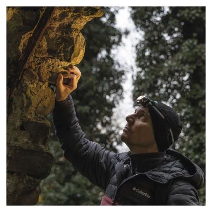 Genopladelig LED-pandelampe LED/USB 1200 mAh