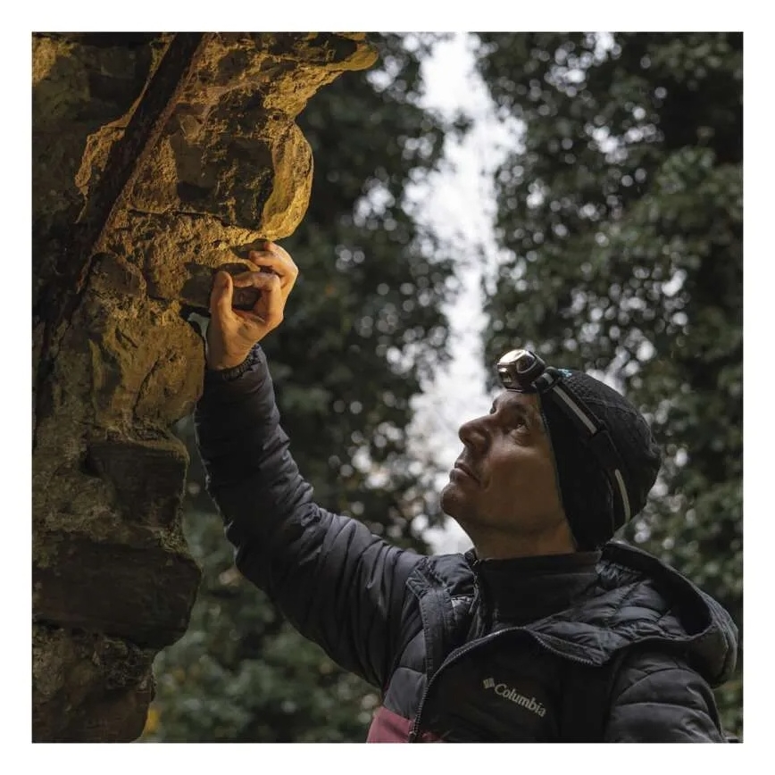 Genopladelig LED-pandelampe LED/USB 1200 mAh