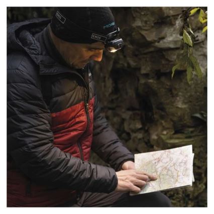 Genopladelig LED-pandelampe LED/USB 1200 mAh