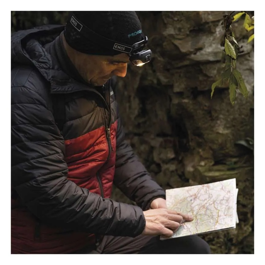 Genopladelig LED-pandelampe LED/USB 1200 mAh